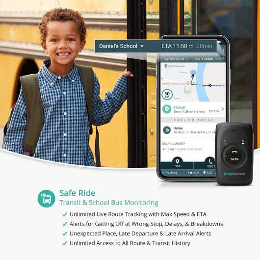  AngelSense Rastreador GPS personal para niños