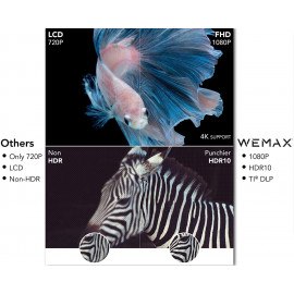WEMAX Dice Projector - Portable 1080p Outdoor Cinema Experience