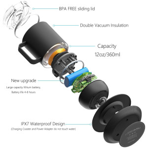 VSITOO S3 Pro, a heated mug