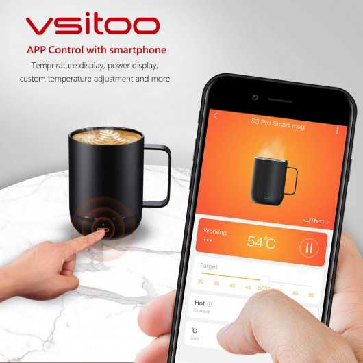 S3 Ember Smart Temperature Control Smart Heated Travel Coffee Mug