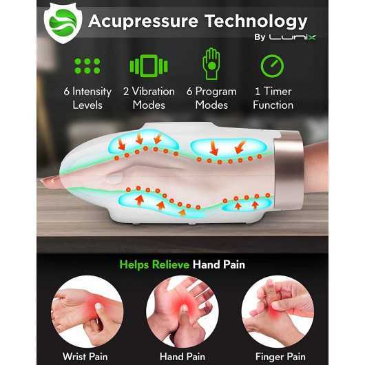 Lunix LX3, wireless electric hand massager for Lunix LX3 is a hand