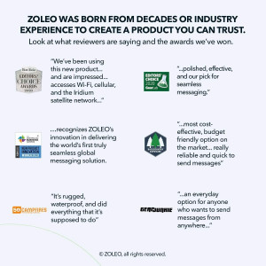 ZOLEO Satellite Communicator, send messages wherever you are