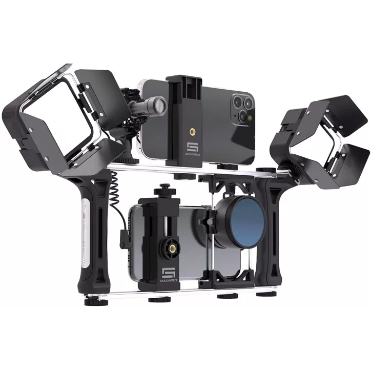 DREAMGRIP Evolution MOJO: Kit Vidéo Ultime pour Créateurs - Son Pro, Lumière Parfaite!