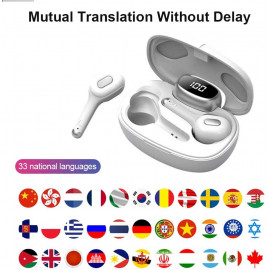 Écouteurs de traduction cjc : traduction vocale en 19 langues