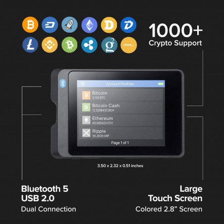 SecuX W10, the Touch wallet