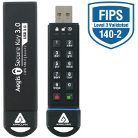 Apricorn Aegis Secure Key 3: 120GB USB 3.0 - Military-Grade Encrypted Flash Drive