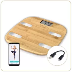 Fitdays Connect Bambou, la balance rechargeable
