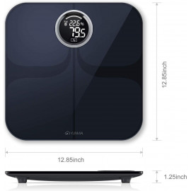 YUNMAI Pro Smart Bluetooth Body Fat Scale Black