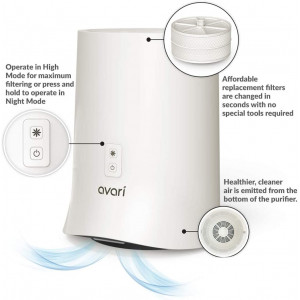 Avari 600, the air purifier with electrostatic filter