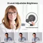 Vitade Webcam HD 1080p avec Lumière Annulaire: Streaming Impeccable & Appels Vidéo Pro!