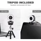 Vitade Webcam HD 1080p avec Lumière Annulaire: Streaming Impeccable & Appels Vidéo Pro!