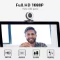 Vitade Webcam HD 1080p avec Lumière Annulaire: Streaming Impeccable & Appels Vidéo Pro!