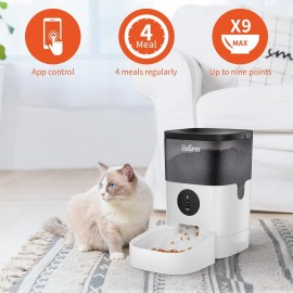 Smart Wi-Fi Pet Feeder – Voice Recording & Automatic Feeding