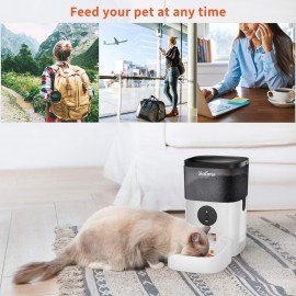 Smart Wi-Fi Pet Feeder – Voice Recording & Automatic Feeding