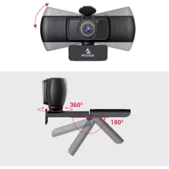 NexiGo N930AF: Webcam HD Autofocus avec Micro Anti-Bruit – Idéale Streaming & Télétravail