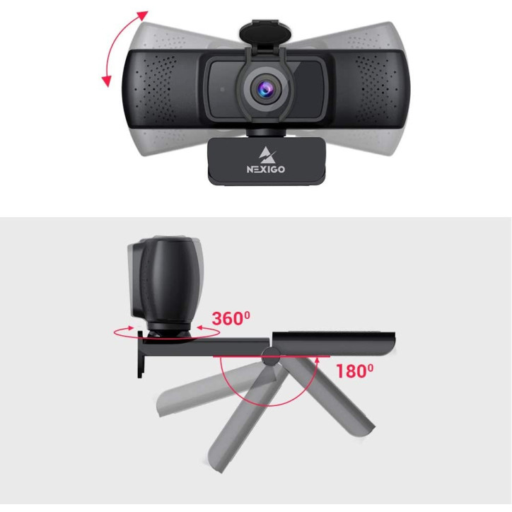 NexiGo N930AF Webcam: HD Clarity, AutoFocus, & Noise Canceling Mic - Perfect for Streaming & Meetings!