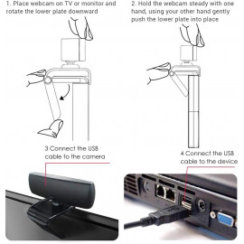 Webcam HD NexiGo avec Microphone - Communications Nettes