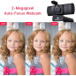 NexiGo N930AF: Webcam HD Autofocus avec Micro Anti-Bruit – Idéale Streaming & Télétravail
