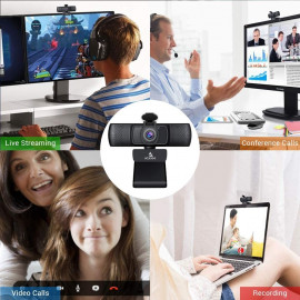 Webcam HD NexiGo avec Microphone - Communications Nettes