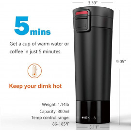 Smart Heated Travel Mug - Temperature Control & Long Battery Life