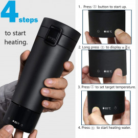 Smart Heated Travel Mug - Temperature Control & Long Battery Life