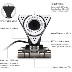 Aluratek AWC01F, la webcam triangulaire