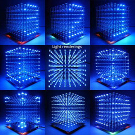 Kit Lumière Cube LED 3D DIY - Projet Électronique Créatif pour Ados