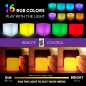 Mr.Go LED Cube: Waterproof Color Changing Light - Rechargeable, Indoor/Outdoor Decor