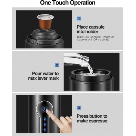 Conqueco Portable Espresso Maker, the coffee machine to take with you