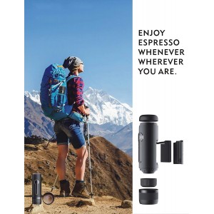 Conqueco Portable Espresso Maker, the coffee machine to take with you