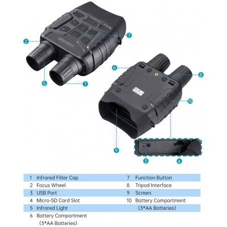 QUNSE X39, night vision binoculars