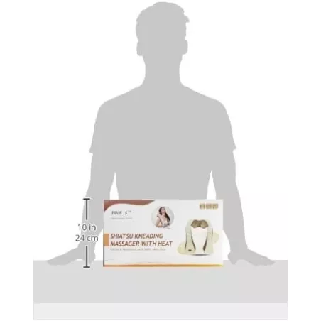 Soulagement Ultime: Masseur Shiatsu Cou & Dos FIVE S – Chaleur Apaisante, Détente Profonde!