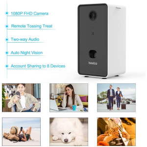 Iseebiz Pet Cam, la caméra distributeur