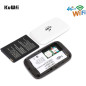 KuWFi Routeur WiFi 4G LTE Mobile : Restez Connecté Partout, Partage Facile, Batterie Longue Durée!