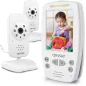 Moniteur Bébé AXVUE E662 : Vision Nocturne, Audio Bidirectionnel & Température – Votre Allié Sécurité!
