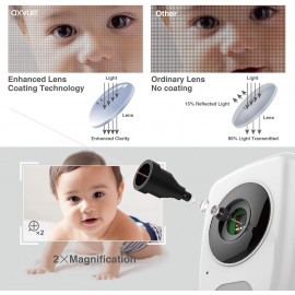 E662 Baby Monitor with Night Vision, Temperature Detection