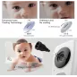 Moniteur Bébé AXVUE E662 : Vision Nocturne, Audio Bidirectionnel & Température – Votre Allié Sécurité!