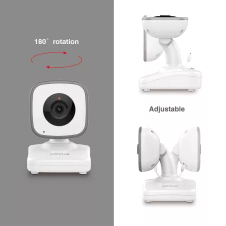 Axvue A242: Moniteur Bébé Vidéo Double Caméra - Vision Nocturne & Longue Portée!