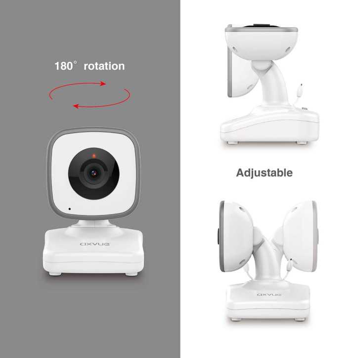 Axvue A242: Moniteur Bébé Vidéo Double Caméra - Vision Nocturne & Longue Portée!