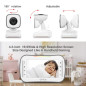 Axvue A242: Moniteur Bébé Vidéo Double Caméra - Vision Nocturne & Longue Portée!