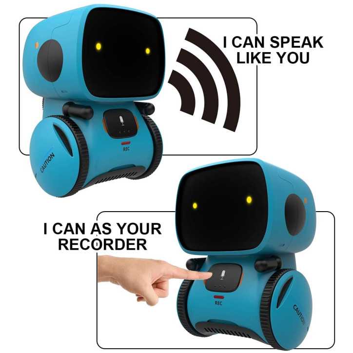 GILOBABY Robot Interactif Intelligent: Le Copain Idéal pour Apprendre en Samusant! Danse, Chante & Enregistre!