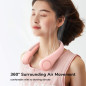 JISULIFE Neck Fan: 360° Cooling, Hands-Free Portable Fan - Stay Cool All Day!