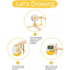 WEDRAW Robot Éducatif: Dessin, Maths et Écriture Facile pour Enfants (3-6 ans)!