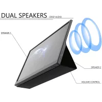 GTEK Moniteur Portable 15.8 Full HD : Écran nomade ultra-léger pour travail et jeux !