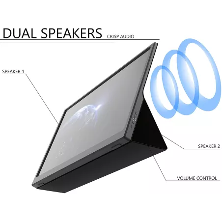GTEK Moniteur Portable 15.8 Full HD : Écran nomade ultra-léger pour travail et jeux !