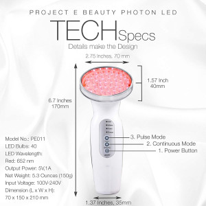 Project E PE011, the anti-wrinkle red light