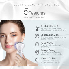 Project E PE012, la lumière bleue anti acné