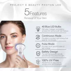 Project E PE012, la lumière bleue anti acné