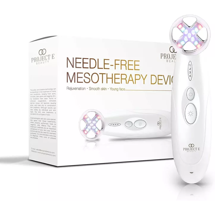 Project E Beauty : Masseur Facial LED Portable Anti-Âge, Raffermissant & Revitalisant