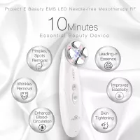 Project E Beauty : Masseur Facial LED Portable Anti-Âge, Raffermissant & Revitalisant